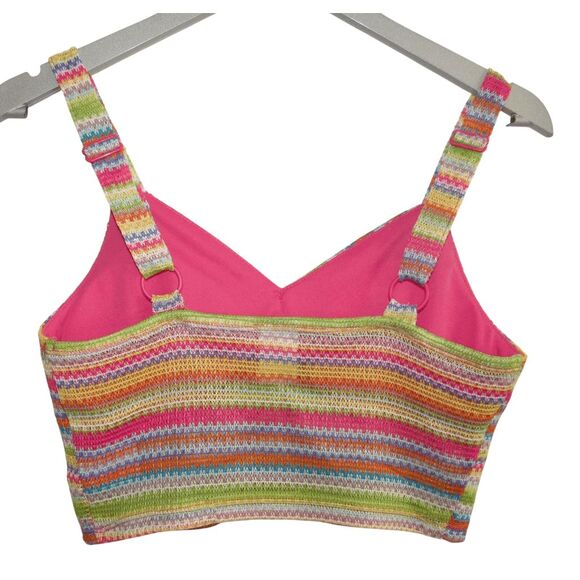 No Boundries NOBO Crochet Bralette Crop Tank Top Sz M 7/9 Juniors - Picture 3 of 5